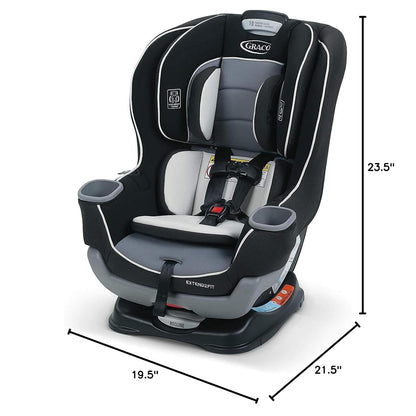 Extend2Fit Convertible Baby Car Seat – Rear & Forward Facing with Adjustable Legroom Panel (Gotham)